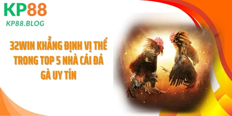 32WIN khẳng định vị thế trong top 5 nhà cái đá gà uy tín