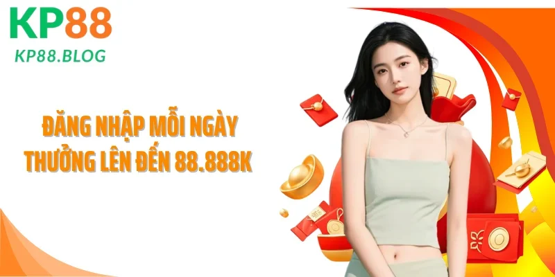 Đăng Nhập Mỗi Ngày Thưởng Lên Đến 88.888K - Nhận Lì Xì Cực Khủng