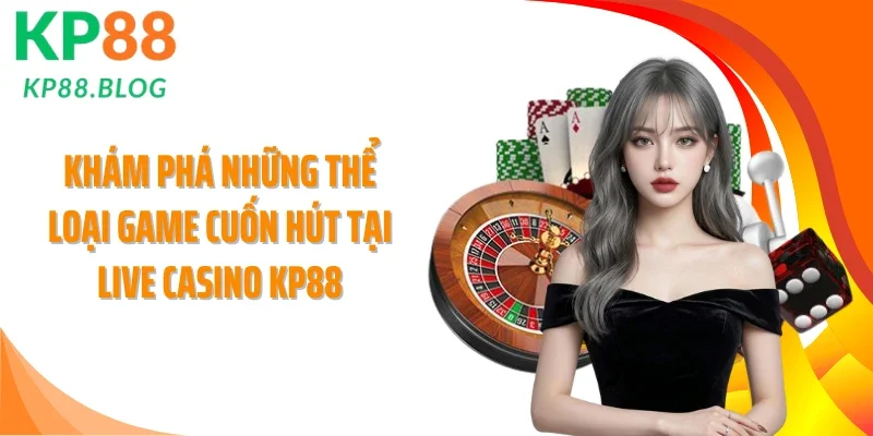 Khám phá những thể loại game cuốn hút tại live casino KP88