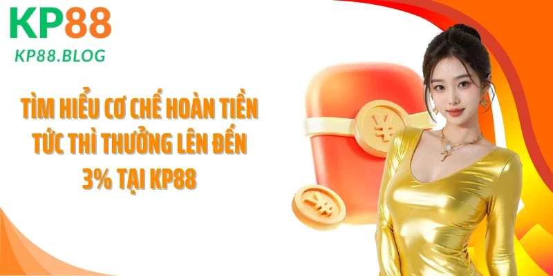 Tìm hiểu cơ chế hoàn tiền tức thì thưởng lên đến 3% tại KP88